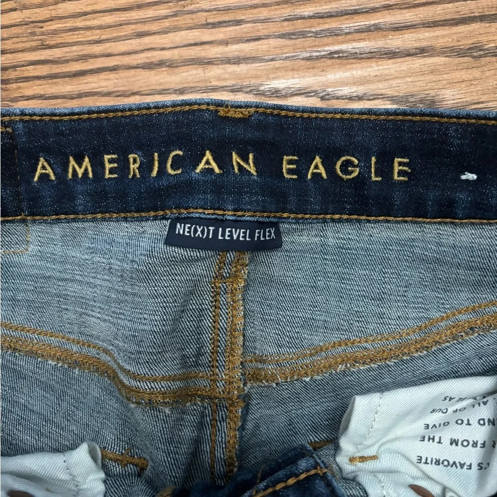 American Eagle Distressed Slim Straight Jean size 29 x 30 - Picture 2 of 6